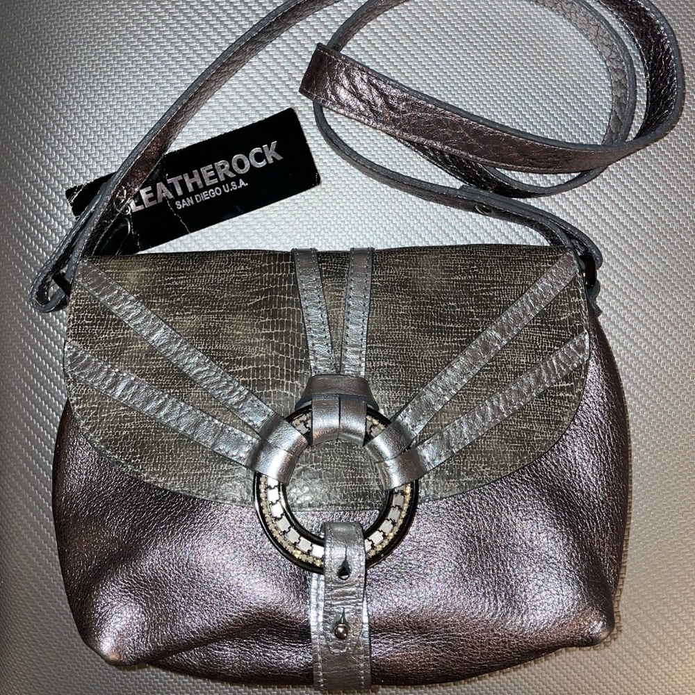 Leatherock silver bag New with tag!